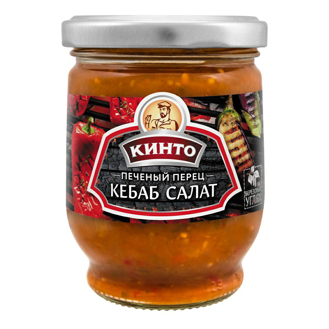 Закуска овощная Кинто Кебаб салат Печеный перец 265 г