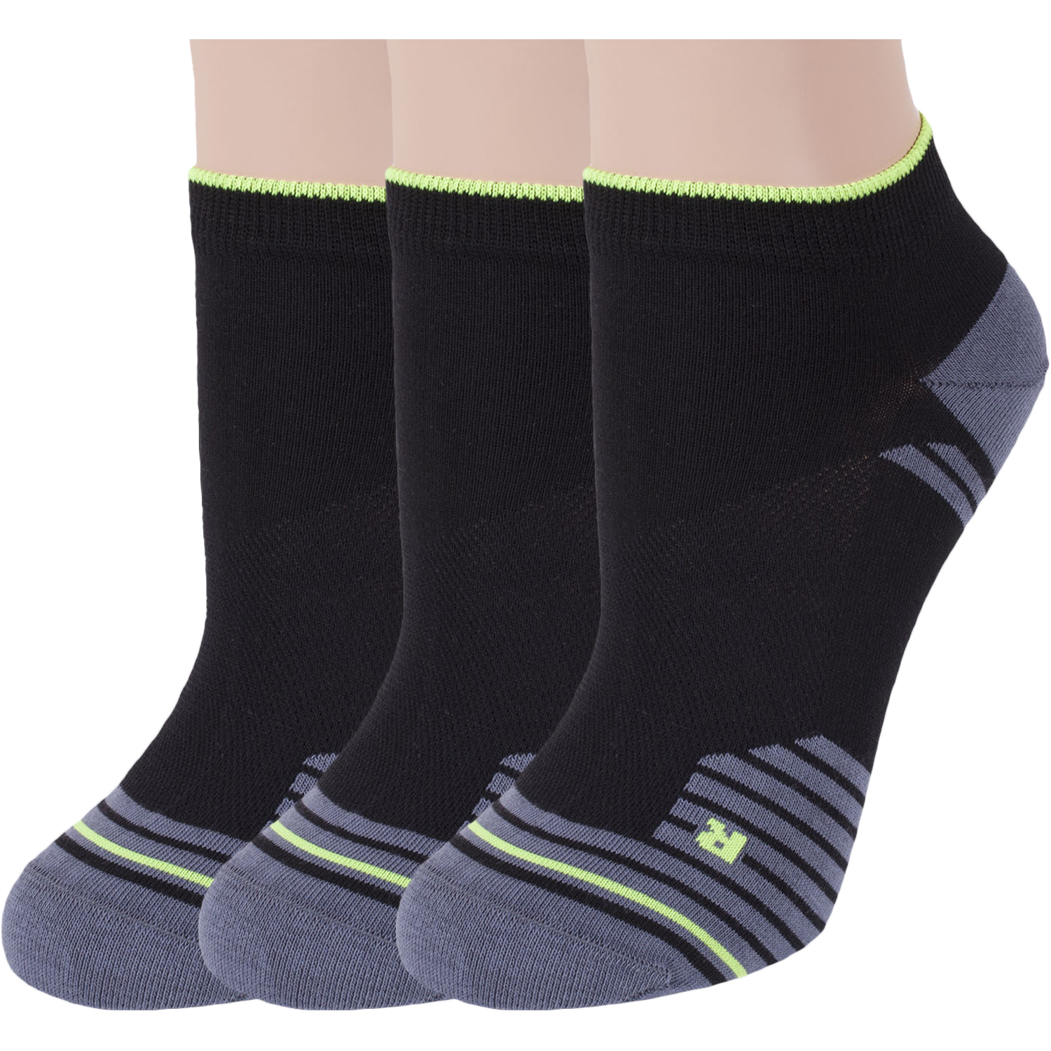 

Комплект носков женских Rusocks 3-Ж-237 черных 25, 3-Ж-237