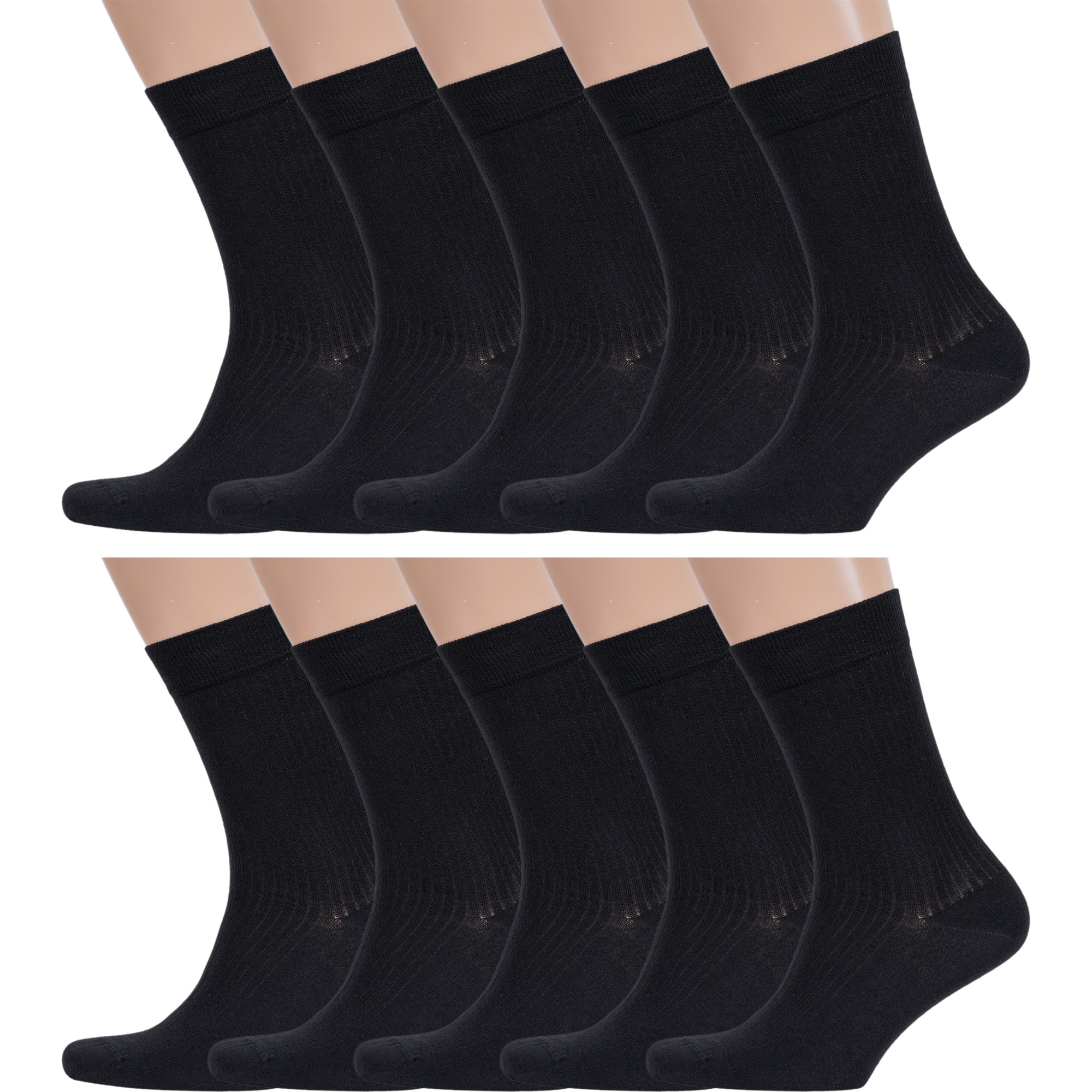 

Комплект носков мужских Rusocks 10-М3-13718 черных 25, Черный, 10-М3-13718