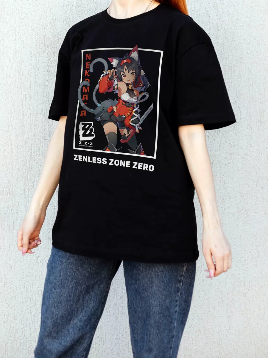 

Футболка женская Animania Zenless Zone Zero черная L, Черный, Zenless Zone Zero