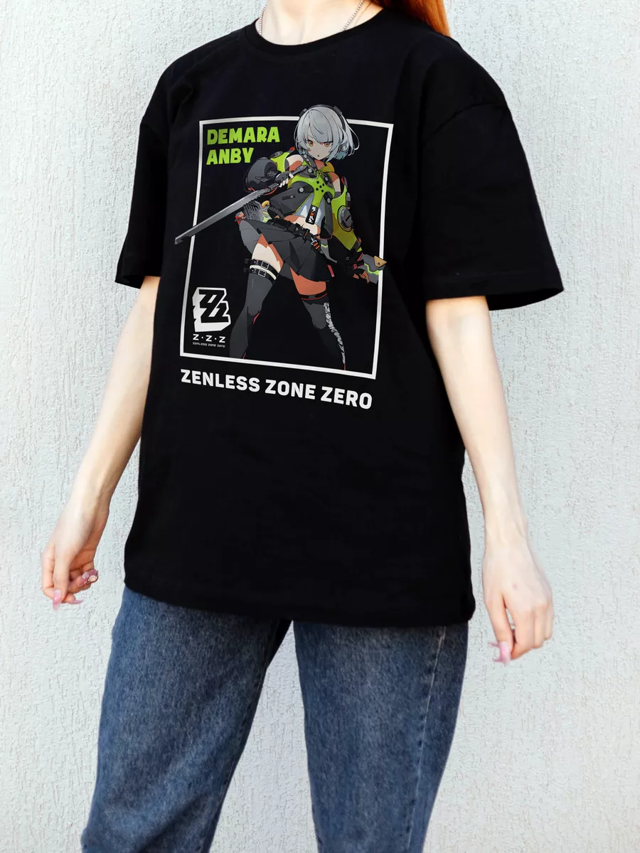 

Футболка женская Animania Zenless Zone Zero черная S, Черный, Zenless Zone Zero