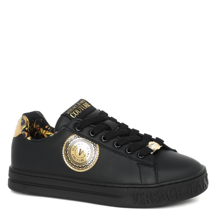 фото Кеды женские versace jeans 71va3sk6 черные 35 eu