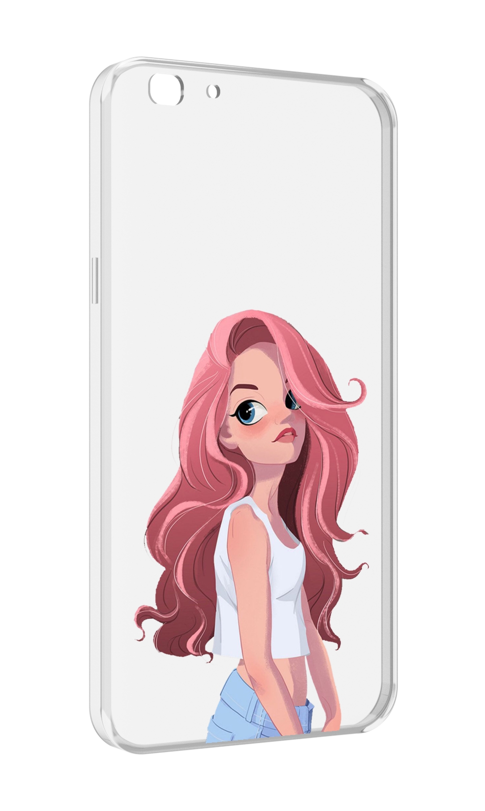 

Чехол MyPads Мультяшный-арт-девушки женский для Oppo A77/F3 (2017 год), Прозрачный, Tocco