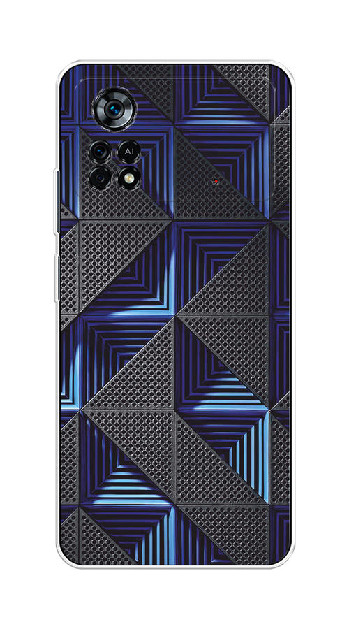 

Чехол на Xiaomi Poco X4 Pro 5G "IBM", Серый;синий, 313150-3