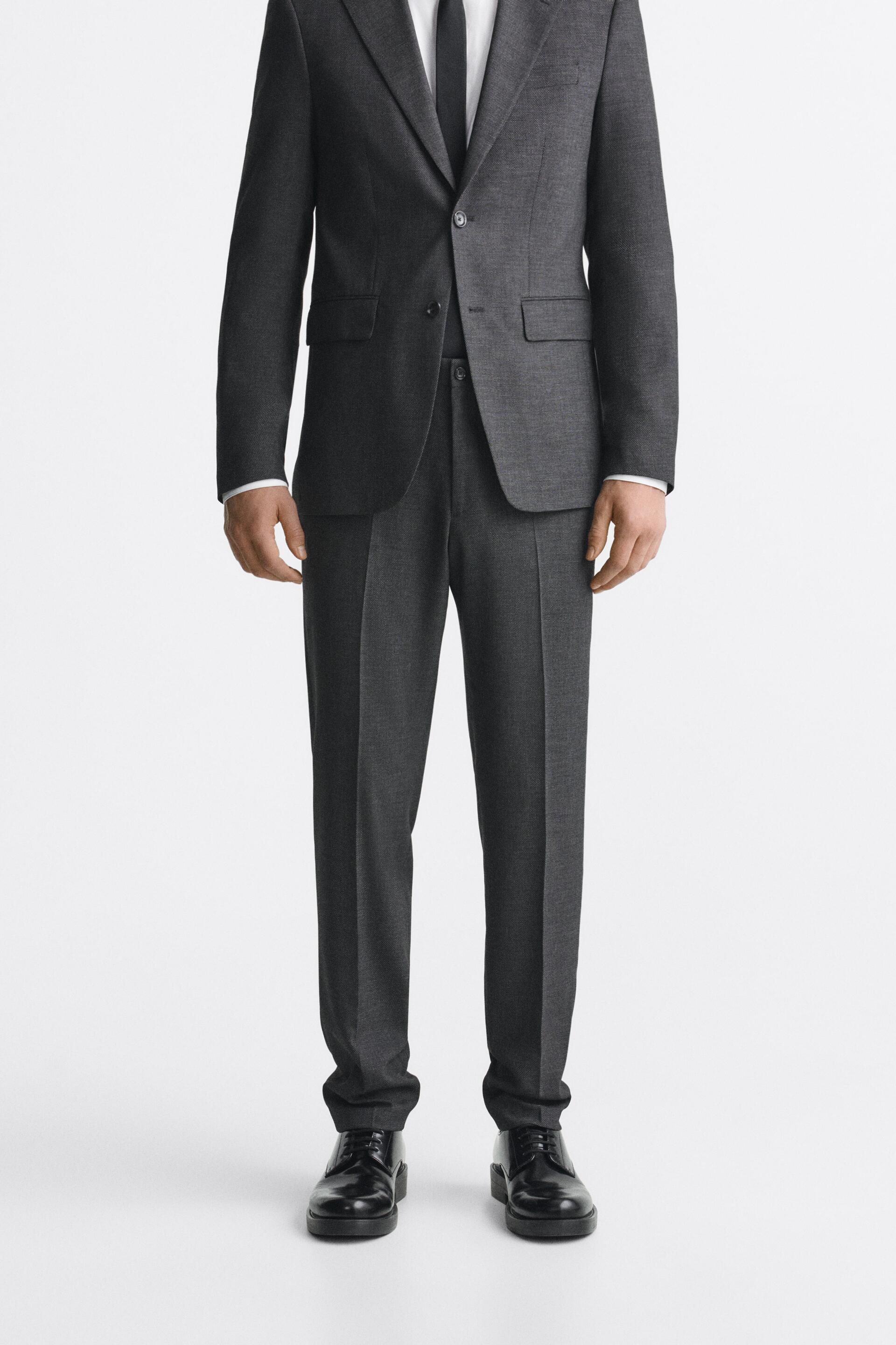 

Брюки мужские ZARA 00706331 серые 38 (доставка из-за рубежа), Серый, 00706331