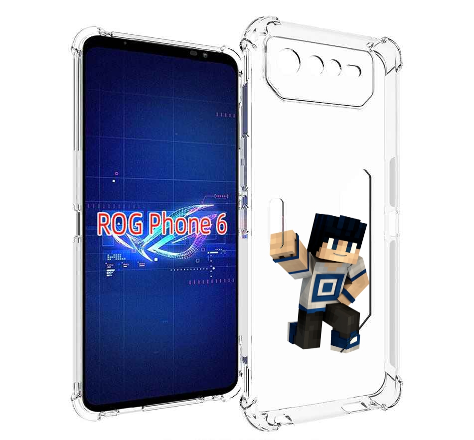 

Чехол MyPads Minecraft-1 для Asus ROG Phone 6, Прозрачный, Tocco