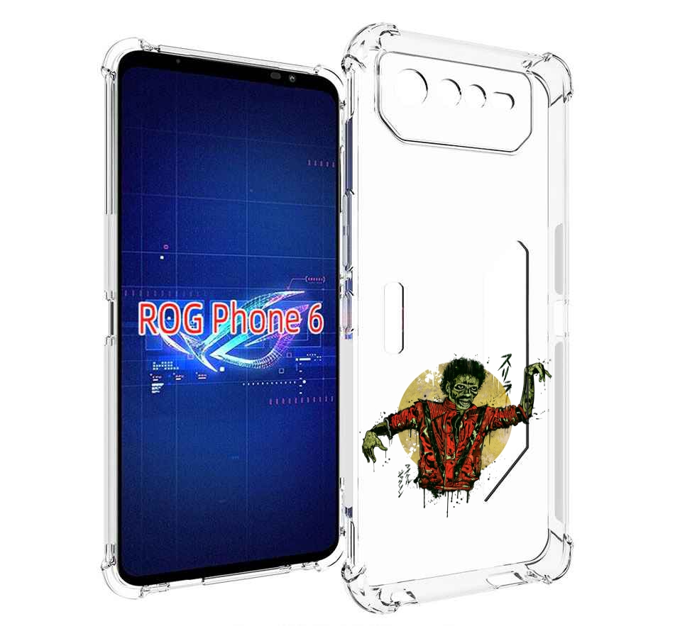 

Чехол MyPads Зомби для Asus ROG Phone 6, Прозрачный, Tocco