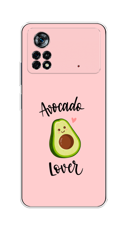 

Чехол на Xiaomi Poco X4 Pro 5G "Avocado lover", Розовый;зеленый, 313150-6
