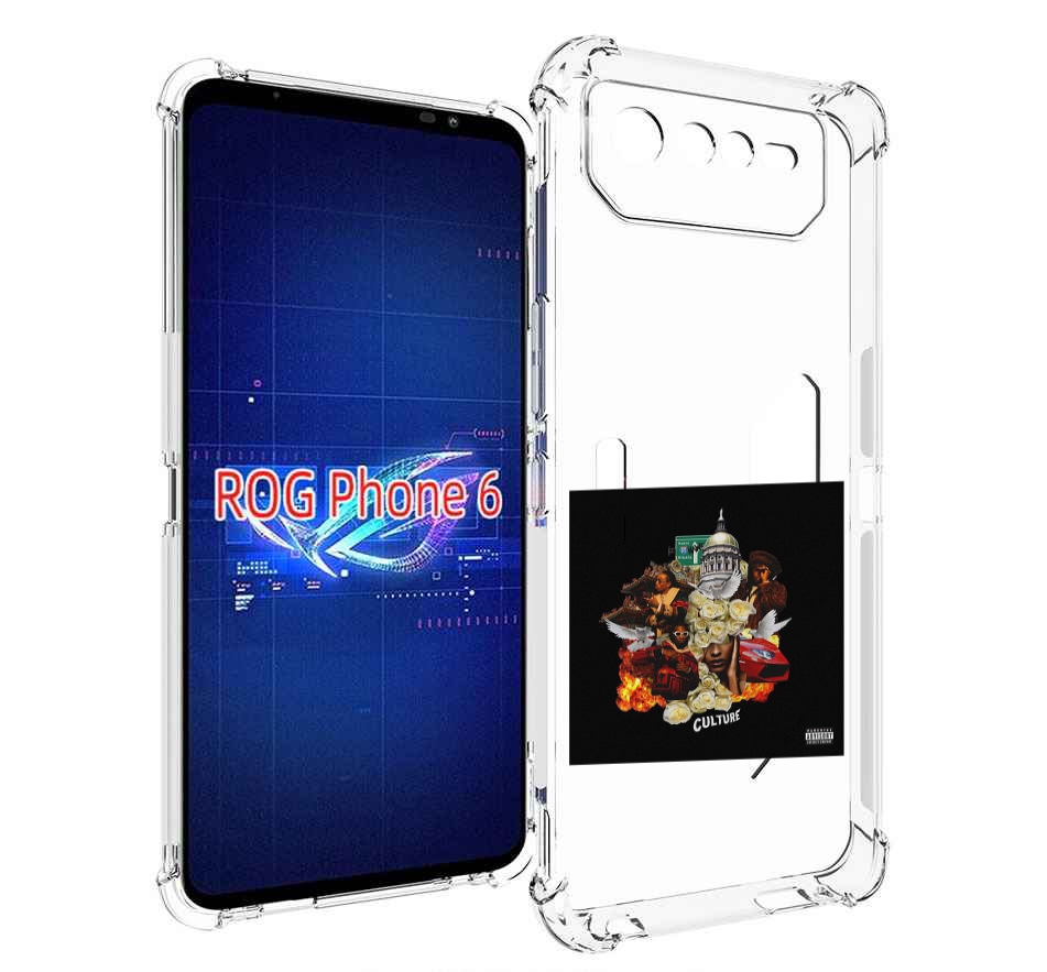 

Чехол MyPads Migos - Culture для Asus ROG Phone 6, Прозрачный, Tocco