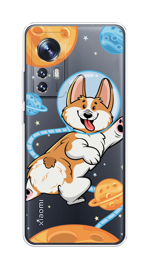 

Чехол на Xiaomi 12"Корги-космонавт", Голубой;бежевый;белый, 312950-1