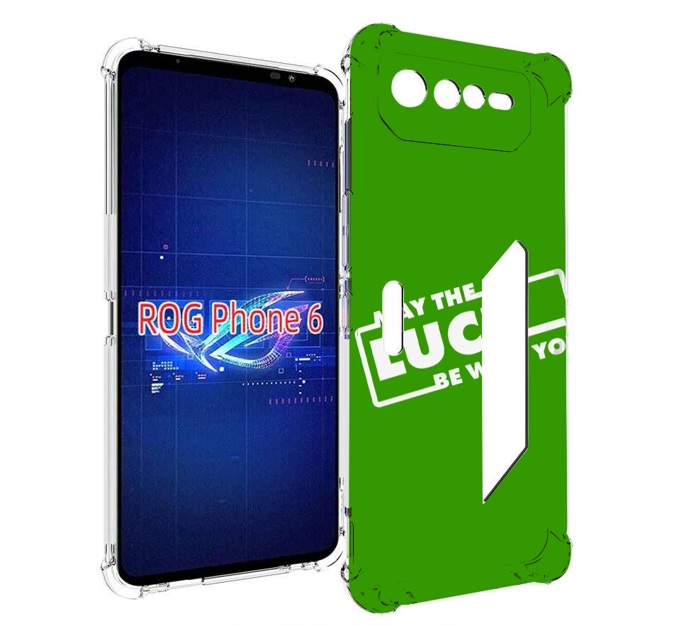 

Чехол MyPads Luck green для Asus ROG Phone 6, Прозрачный, Tocco
