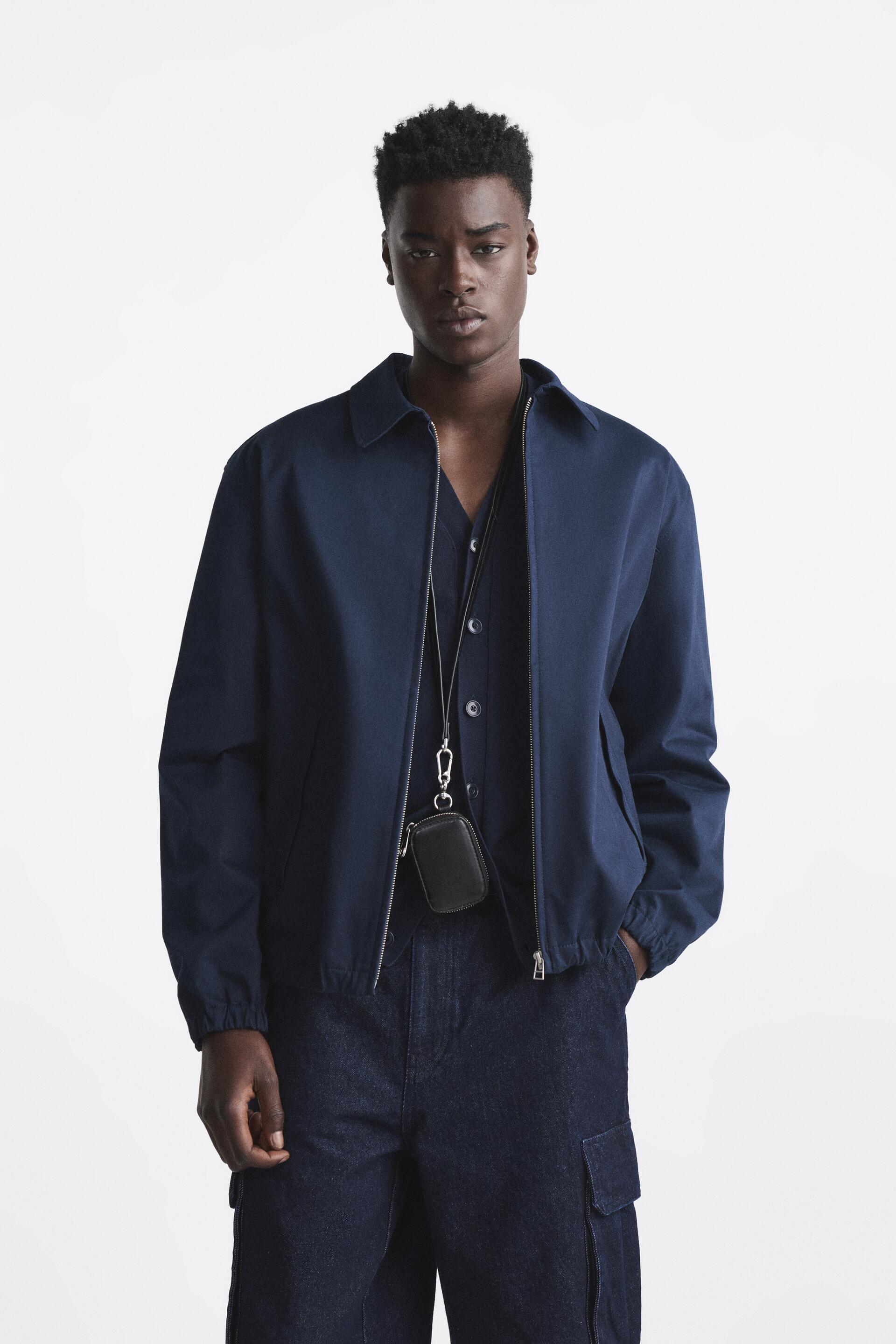 

Ветровка мужская ZARA 00706200 синяя M (доставка из-за рубежа), 00706200