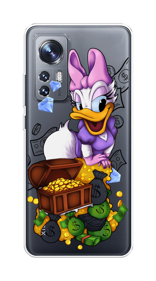 

Чехол на Xiaomi 12"Rich Daisy Duck", Коричневый;белый;фиолетовый, 312950-6