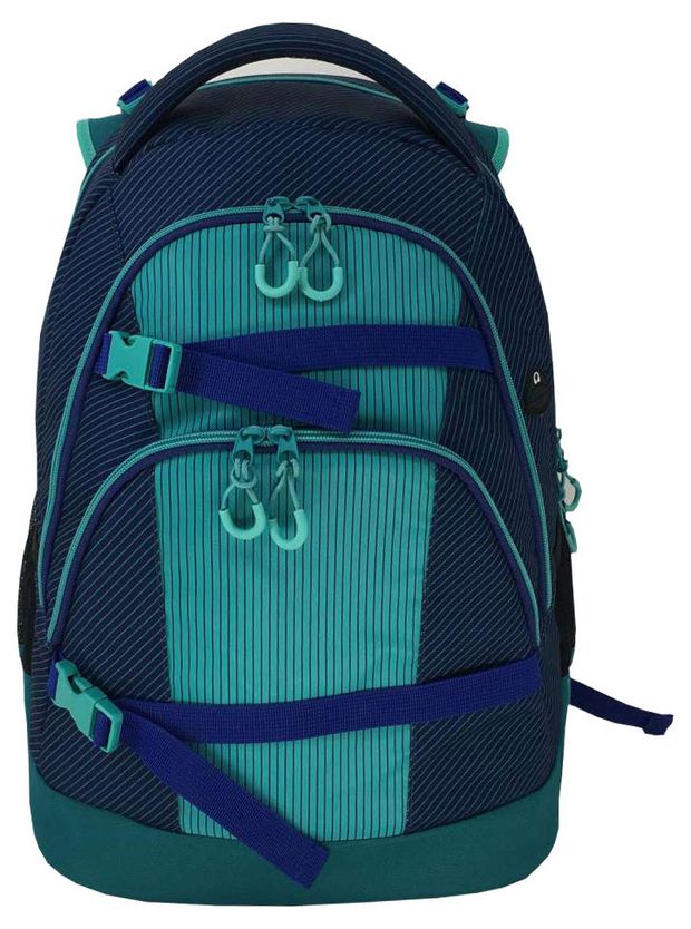 Рюкзак Seventeen с эргономичной спинкой сине-зеленый