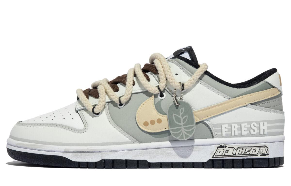 

Кеды унисекс Nike Dunk Low белые 40 EU, Белый, Dunk Low