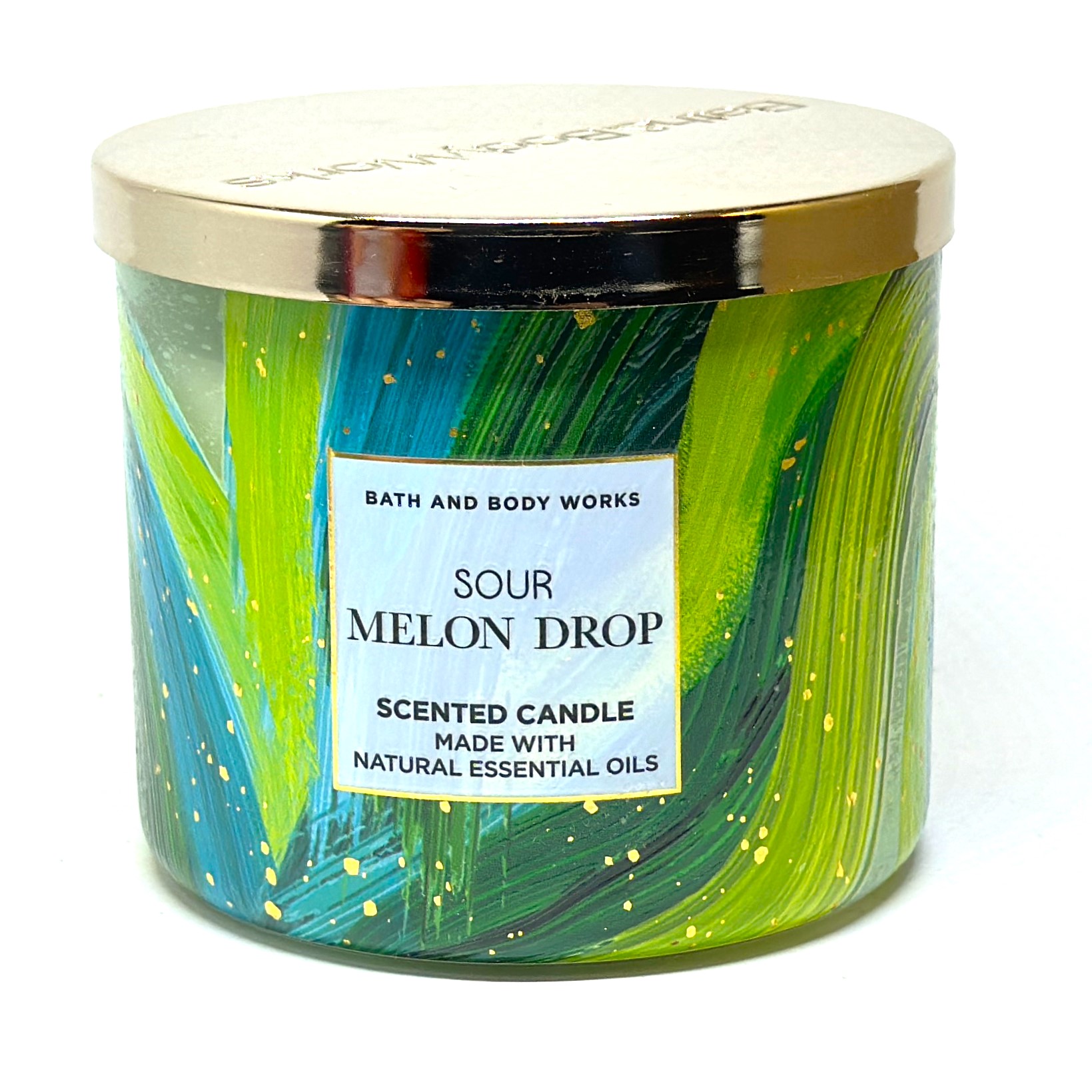 Свеча ароматическая Bath and Body Works Sour Melon Drop с 3-мя фитилями