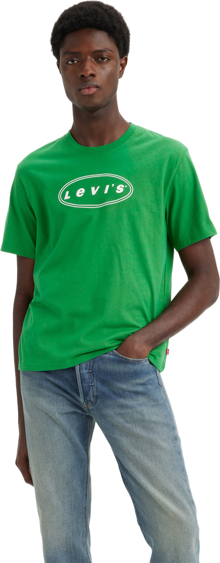 Футболка мужская Levi's Men Relaxed Fit Graphic Tee зеленая M