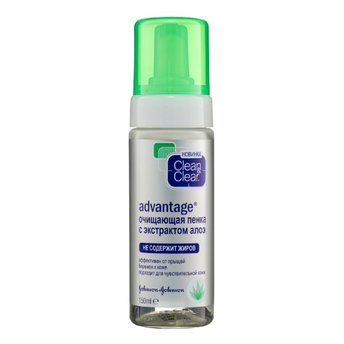 

CleanClear Advantage пенка очищ 150мл алоэ