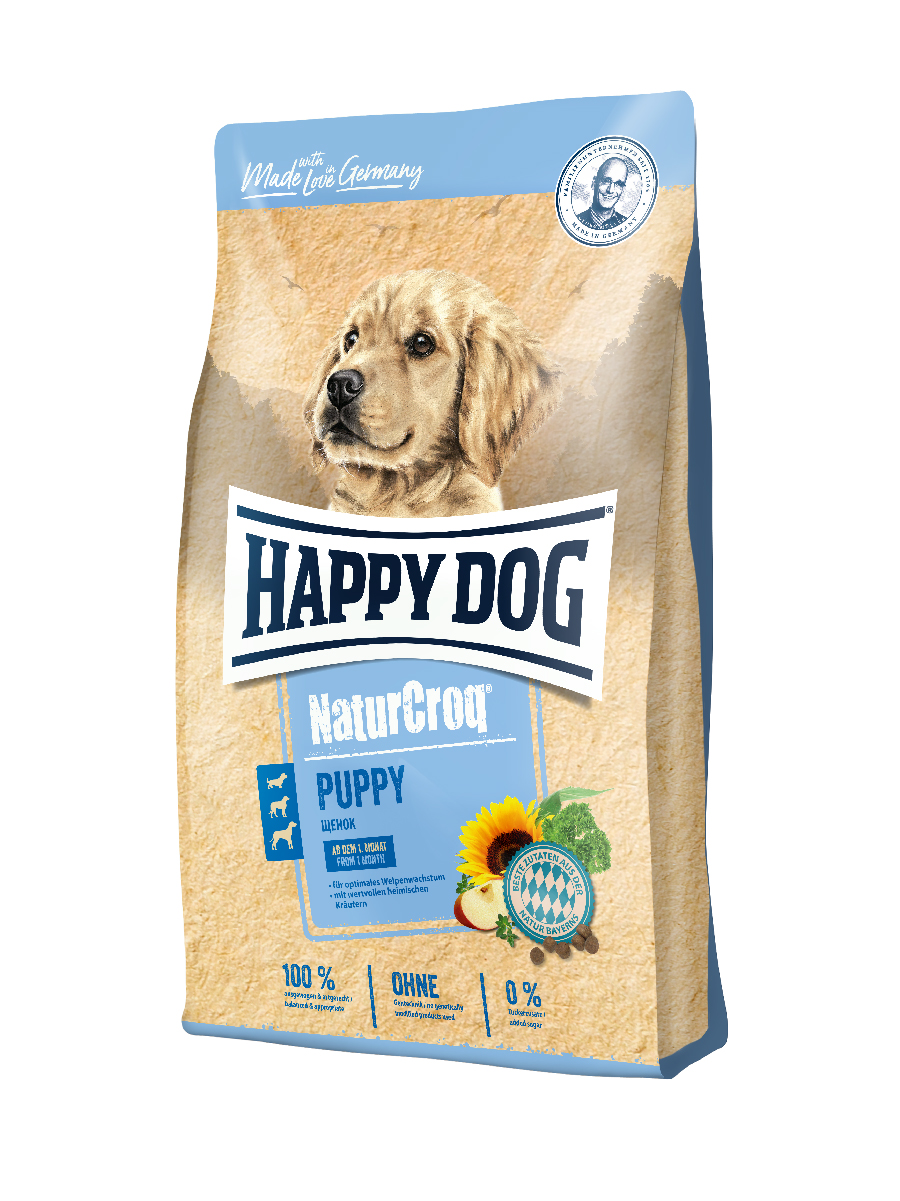 

Сухой корм для щенков Happy Dog NatureCroq Welpen, птица, 15кг, NaturCroq Welpen