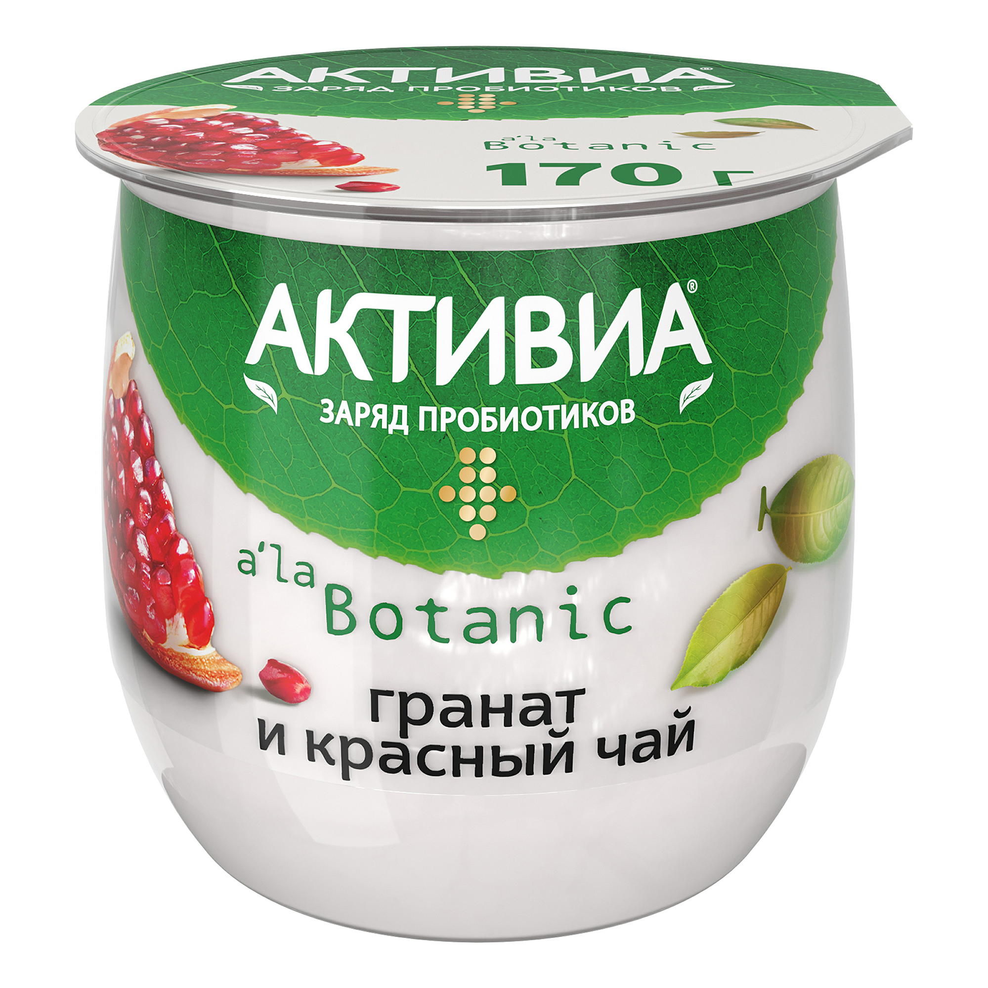 

Йогурт Активиа гранат-красный чай термостатный 3,3% 170 г