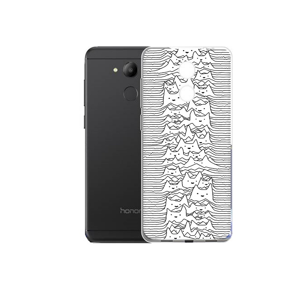 

Чехол MyPads Tocco для Honor 6C черно белые коты 3D (PT67887.49.682), Прозрачный, Tocco