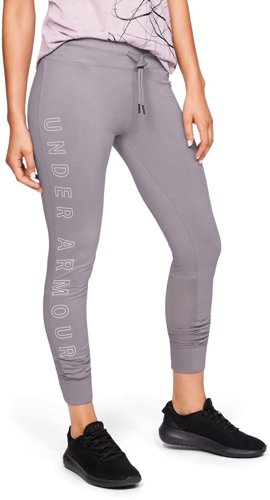 

Спортивные брюки женские Under Armour Favorite Jogger Cotton CF серые SM, Серый, Favorite Jogger Cotton CF