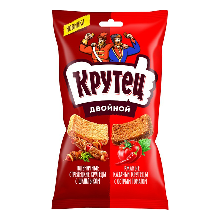 Гренки ржано-пшеничные Крутец Шашлык и томат спайси 100 г