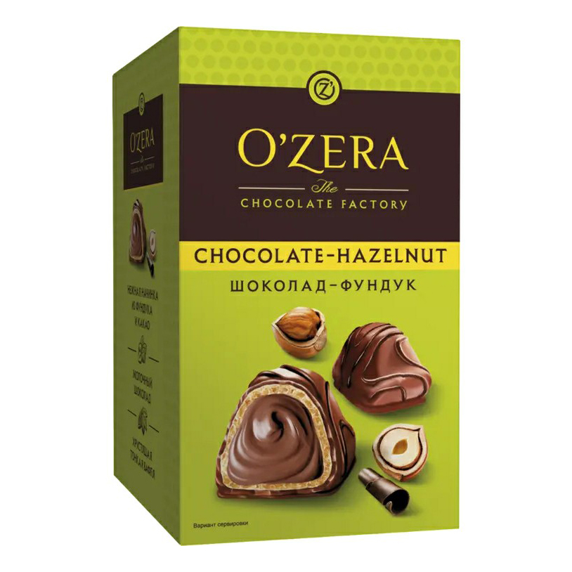 фото Конфеты вафельные o'zera chocolate hazelnut с ореховой начинкой 150 г