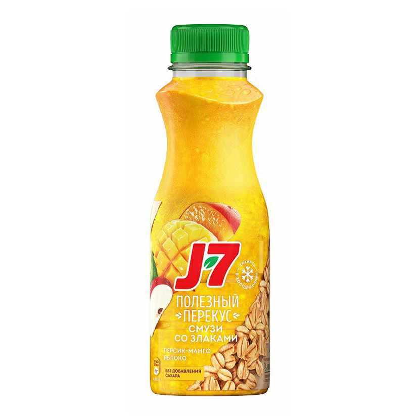 Напиток сокосодержащий J7 Полезный завтрак персик-манго-яблоко 300 мл