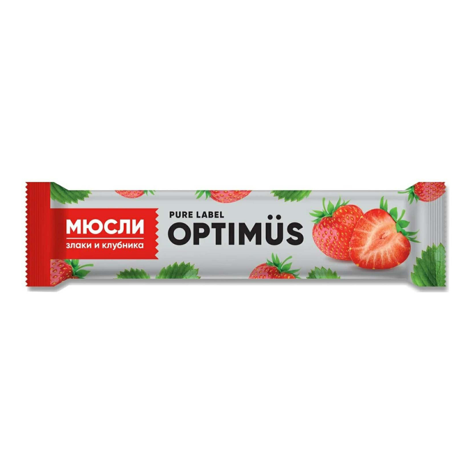 

Батончик Аматег Optimus мюсли Злаки и клубника 25 г
