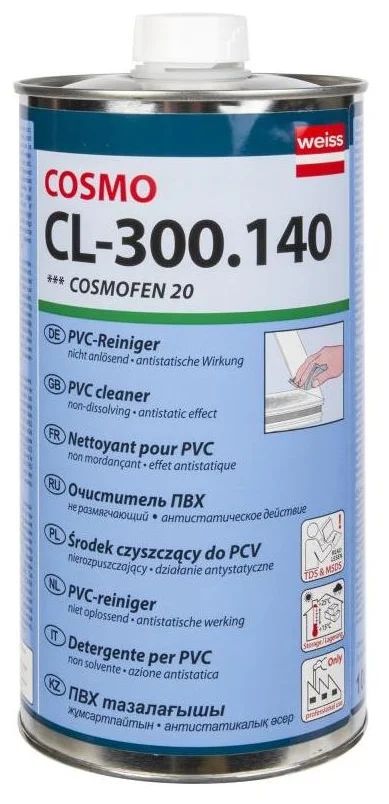 Очиститель Cosmofen 20 ПВХ, нерастворяющий, 1 л очиститель cosmofen 20 пвх нерастворяющий 1 л