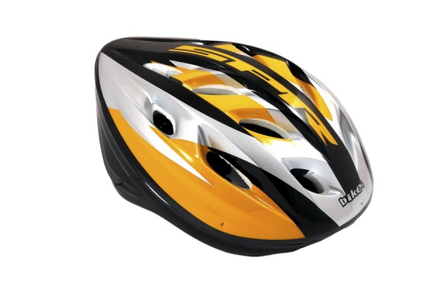

Шлем вело 12 вент. отверстий, (53-55см.) AST, размер S, Желтый;серебристый;черный