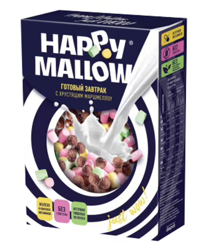 

Сухой завтрак Happy Mallow с маршмеллоу 240 г