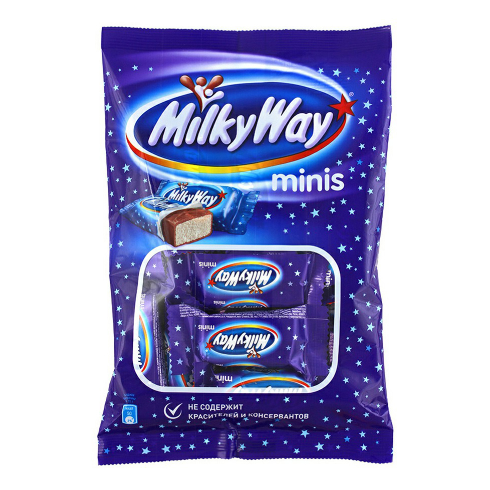 Шоколадный батончик Milky Way minis 176 г