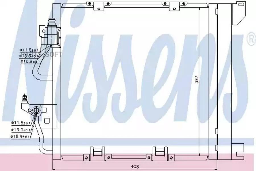 

Радиатор кондиционера Nissens 94768