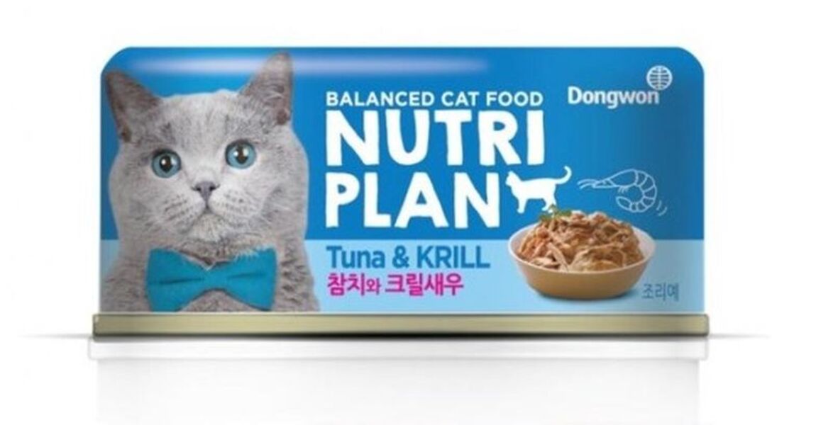Влажный корм для кошек Nutri Plan, тунец с крилем, 12 шт по 160 г