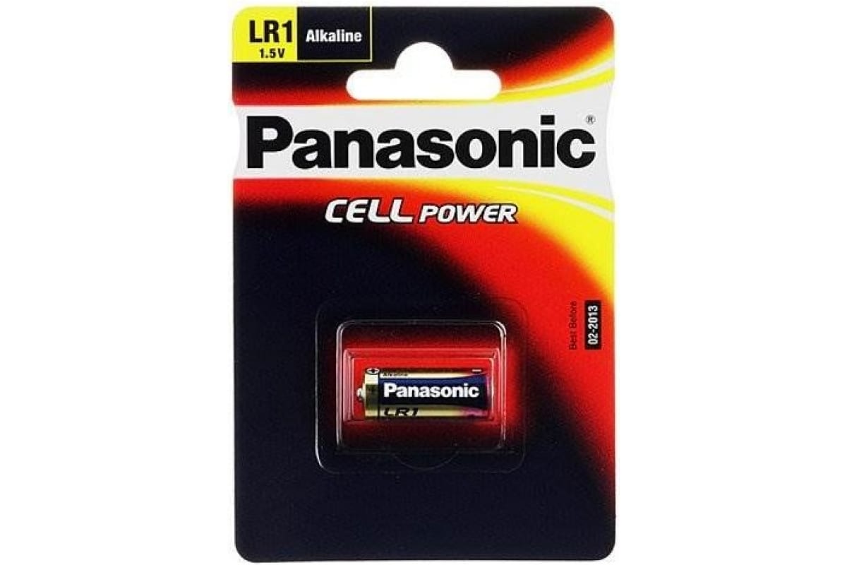 

Panasonic Батарейка щелочная PANASONIC LR1 1.5В бл/1