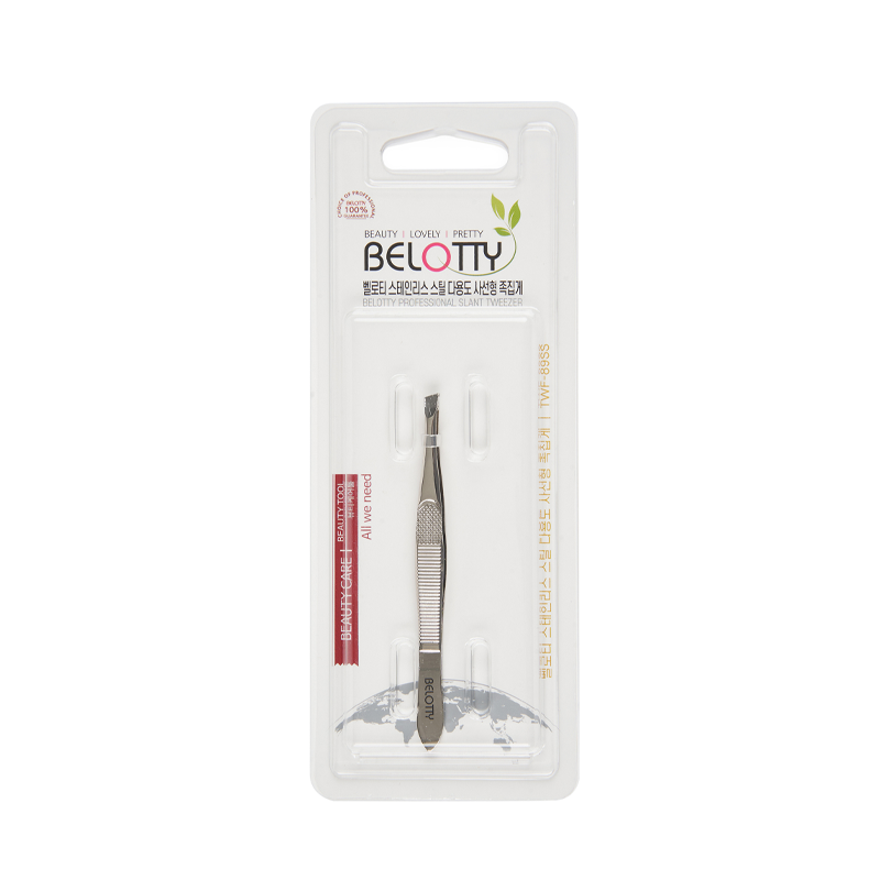 

Пинцет Belotty Silver TW-89SS 1 шт, Серебристый