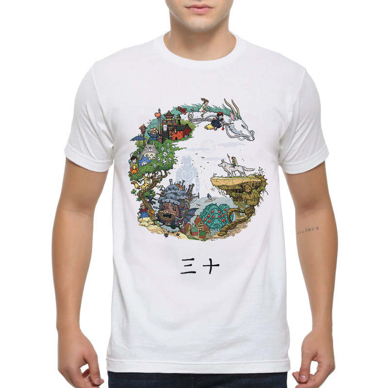

Футболка мужская Dream Shirts Фильмы Студии Гибли 88118422 белая M, Фильмы Студии Гибли 88118422