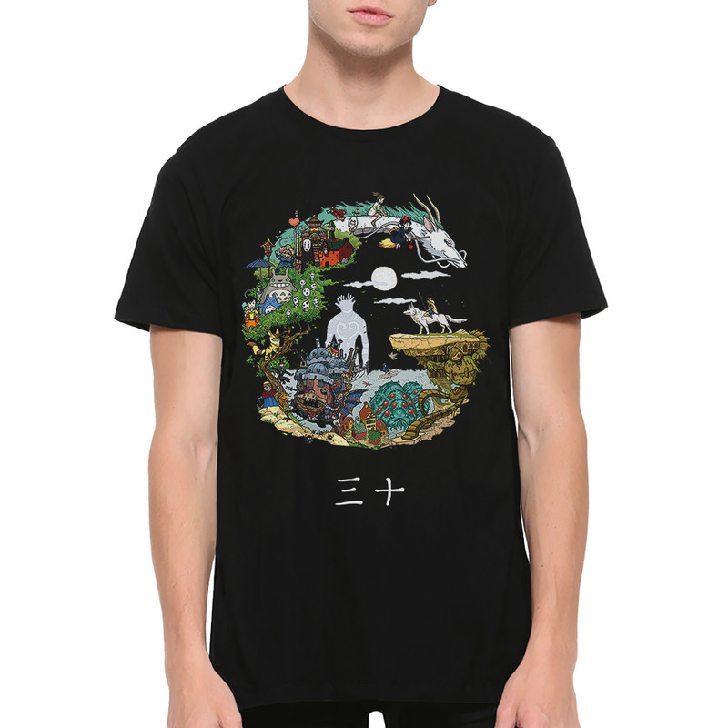 

Футболка мужская Dream Shirts Фильмы Студии Гибли 88118422 черная M, Фильмы Студии Гибли 88118422