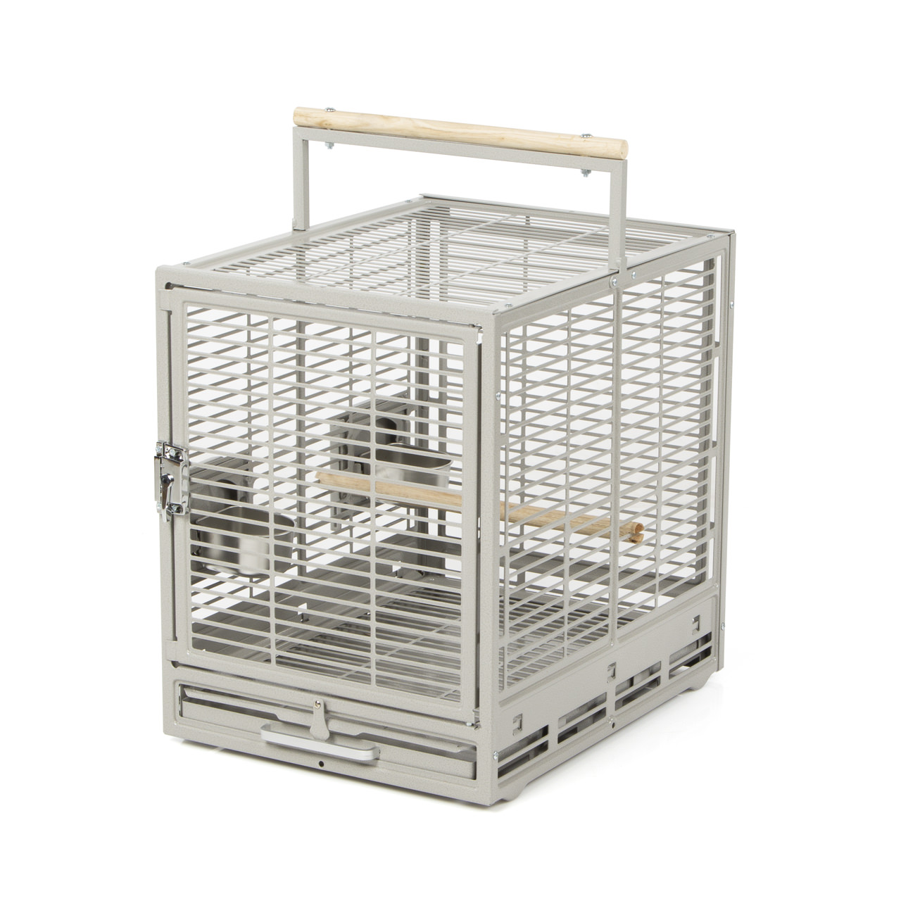 Клетка для птиц транспортировочная Montana Cages Evo Cage Travel Platinum, 47х38х46см