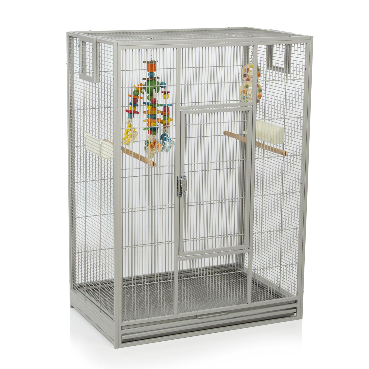 

Клетка для малых птиц Montana Cages Melbourne I, светло-серая, 80х50х110см