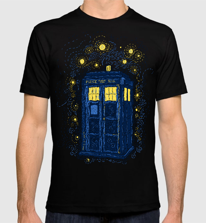 

Футболка мужская ТАРДИС - Звездная Ночь Dream Shirts черная 2XL, ТАРДИС - Звездная Ночь