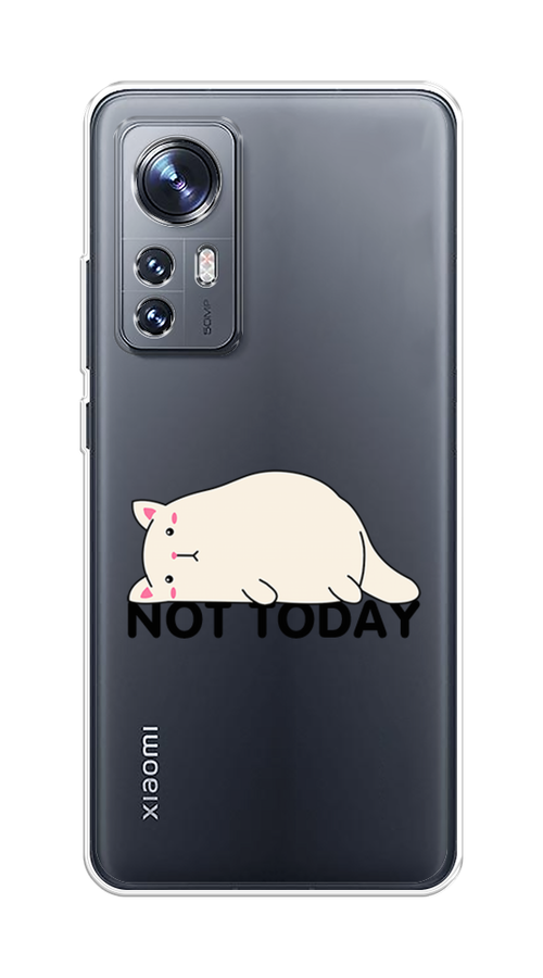 

Чехол на Xiaomi 12"Cat not today", Белый;розовый;черный, 312950-1