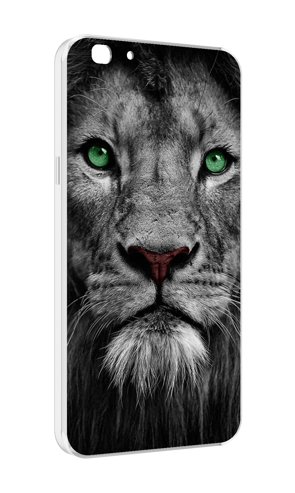 

Чехол MyPads Лев-зеленоглазый мужской для Oppo A77/F3 (2017 год), Прозрачный, Tocco