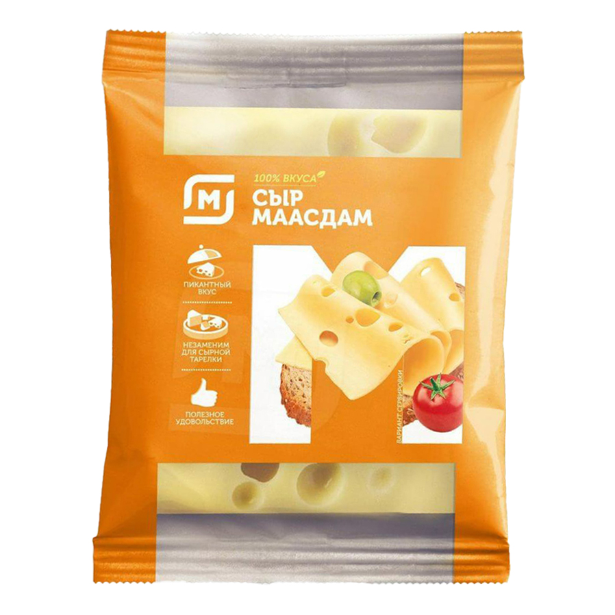 

Сыр твердый Магнит Маасдам 45% 200 г