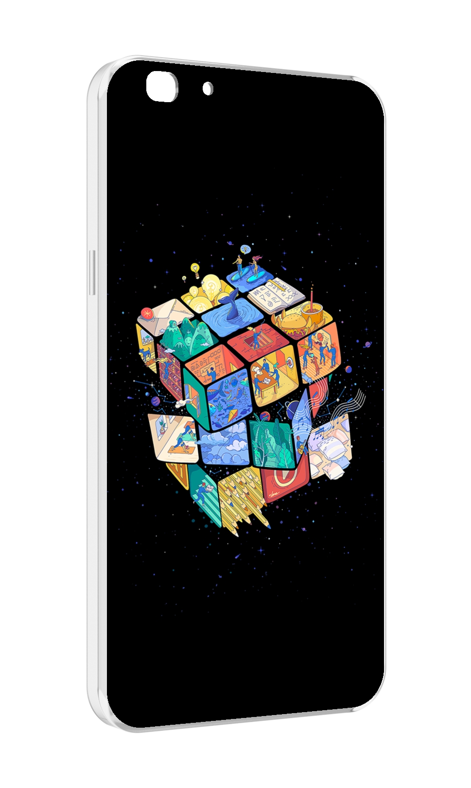 

Чехол MyPads Кубик-Рубика для Oppo A77/F3 (2017 год), Прозрачный, Tocco