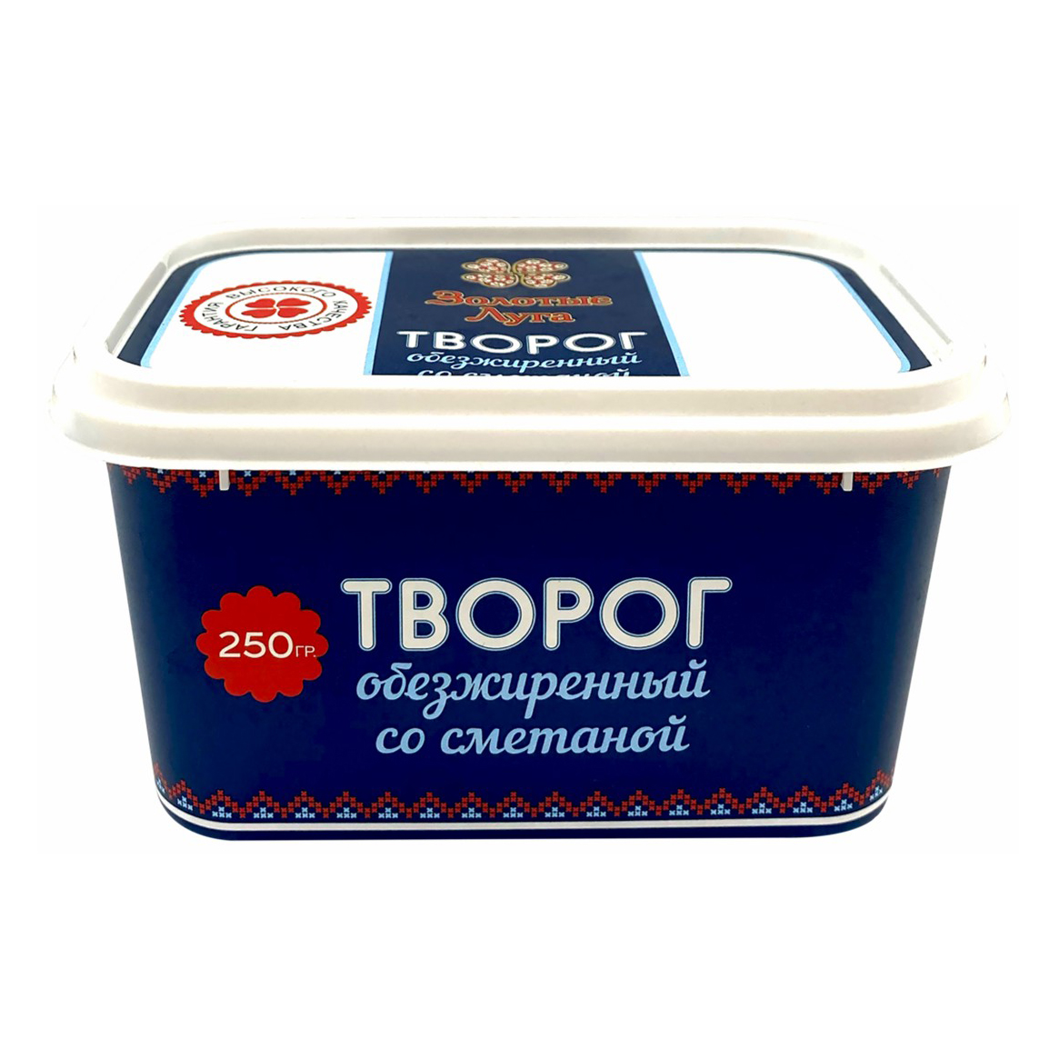 

Творог Золотые Луга со сметаной 0% бзмж 250 г
