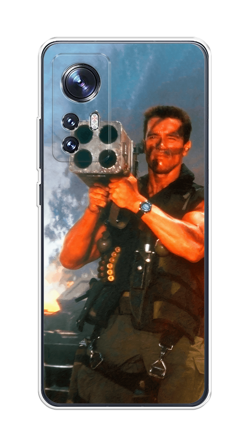 

Чехол на Xiaomi 12"Арнольд Шварцнеггер с базукой", Голубой;коричневый, 312950-6