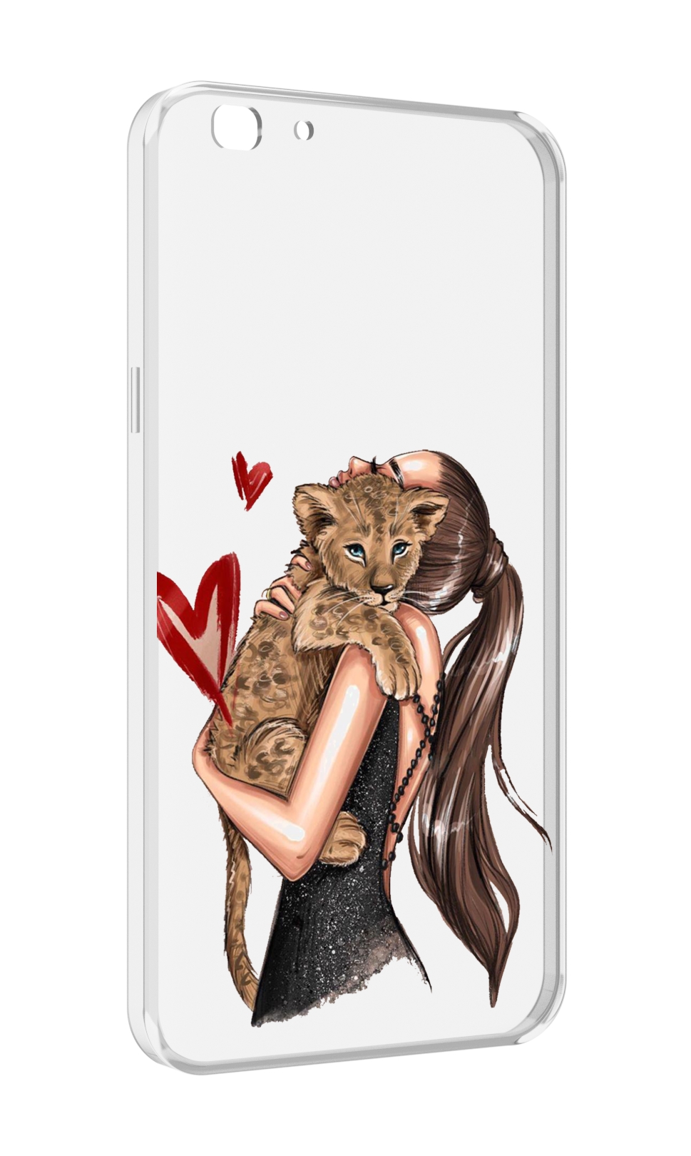 

Чехол MyPads Кошачья-любовь для Oppo A77/F3 (2017 год), Прозрачный, Tocco